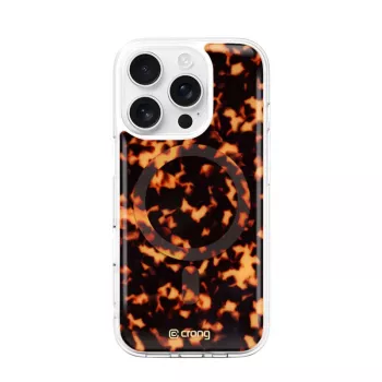 Crong Deluxe MAG kryt - zadní kryt pro Apple iPhone 16 Pro, MagSafe, želvovinový vzor