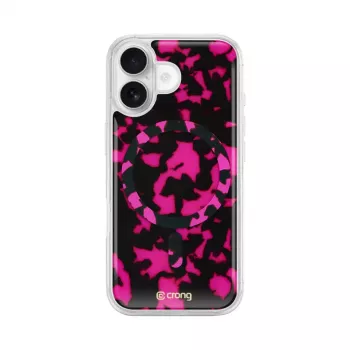 Crong Deluxe MAG Cover zadní kryt pro Apple iPhone 17, MagSafe, Pink Tortoise