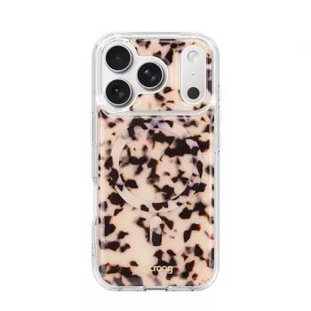 Crong Deluxe MAG Cover pouzdro pro iPhone 17 Pro MagSafe (Blonde Tortoise)