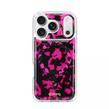 Crong Deluxe MAG Cover pouzdro pro iPhone 17 Pro MagSafe (Pink Tortoise)