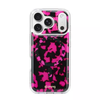 Crong Deluxe MAG Cover pouzdro pro iPhone 17 Pro Max s MagSafe (Pink Tortoise)