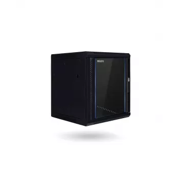 RACKTEL RL-4512WR 12U 600x450 nástěnný rackový rozvaděč, černý