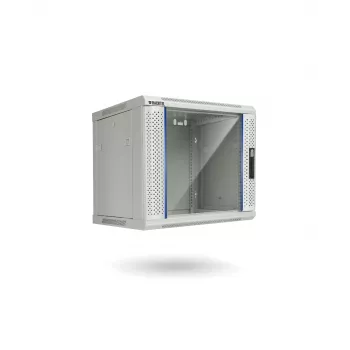 RACKTEL RL-6609WR-G 9U nástěnný síťový rozvaděč 600x600mm, šedý (RAL 7035)