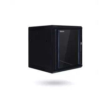 RACKTEL RL-6612WR 12U 600x600 nástěnný rackový rozvaděč, černý