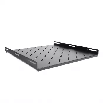 RACKTEL RL-P800S 1U 19 inch pevná racková police hloubka 800mm nosnost 80kg černá