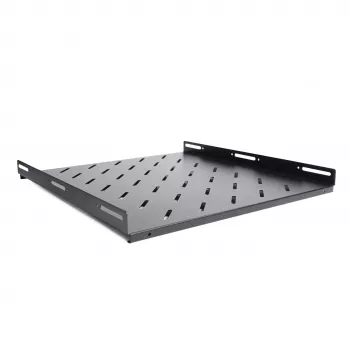 RACKTEL RL-P800S 1U 19 inch pevná racková police hloubka 800mm nosnost 80kg černá
