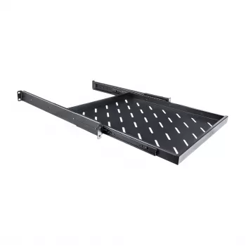 RACKTEL RL-P800W 1U 19 inch výsuvná police pro rozvaděče hloubky 800 mm, nosnost 50 kg, černá