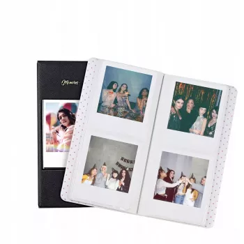 LOVEINSTANT Fotoalbum pro 64 fotografií kompatibilní s Fuji Instax Wide, Square, Polaroid 600, SX-70, Now, i-Type - bílé