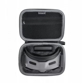 Ochranné přepravní pouzdro SUNNYLIFE pro DJI Goggles 2 - šedá/černá pevná skořepina s EVA pěnou