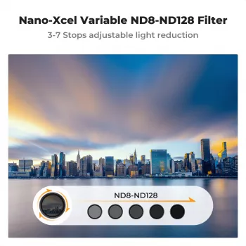 KF X Fader Variable ND Filter 40.5mm ND8-ND128 Gray
