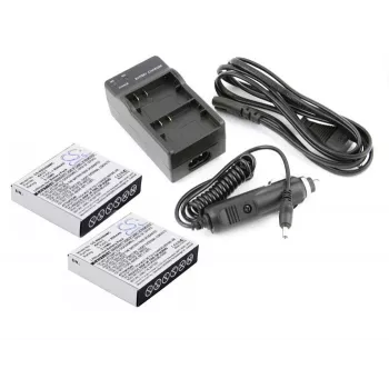 CAMERON SINO nabíječka + 2x baterie AZ13-1 sada pro Xiaomi Yi Action Camera