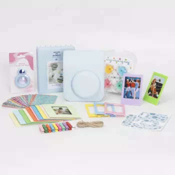LOVEINSTANT 8v1 sada příslušenství pro Fujifilm Instax Mini 12 – modrá