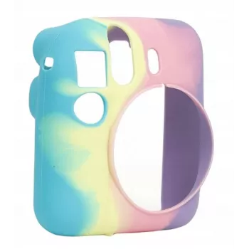 LOVEINSTANT silikonové ochranné pouzdro pro Fujifilm Instax Mini 12 – duhové
