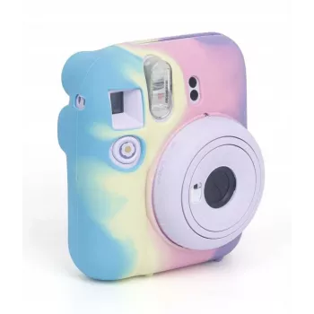 LOVEINSTANT silikonové ochranné pouzdro pro Fujifilm Instax Mini 12 – duhové