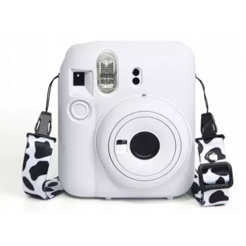 LOVEINSTANT silikonové ochranné pouzdro pro Fujifilm Instax Mini 12 – bílé