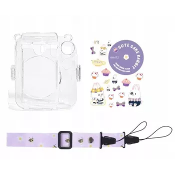 LOVEINSTANT pouzdro pro Fujifilm Instax Mini 12 - design Sweet Rabbit se samolepkami