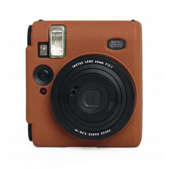 LOVEINSTANT silikonové ochranné pouzdro pro Fujifilm Instax Mini 99 - hnědé