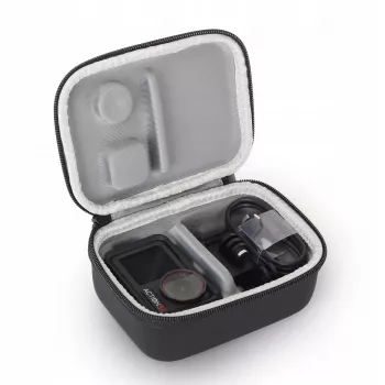SUNNYLIFE Ochranné přepravní pouzdro pro DJI Osmo Action 3, 4, 5 Pro - tvrdá skořepina EVA, nárazuvzdorné, černé