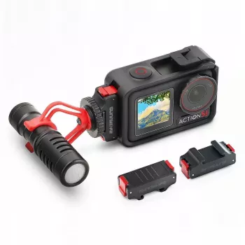 SUNNYLIFE adaptér pro DJI Osmo Action 5 Pro / 5 / 4 / 3 - ISO Hot Shoe - černý