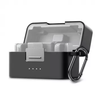PULUZ Silikonové ochranné pouzdro pro DJI Mic Mini nabíjecí pouzdro - černé