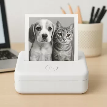 Bluetooth termotiskárna X6 pro fotografie, štítky, poznámky a samolepky, AI aplikace, bílá LOVEINSTANT
