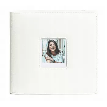 LOVEINSTANT fotoalbum pro Polaroid Go – 36 listů, 288 fotografií, bílá PU kůže