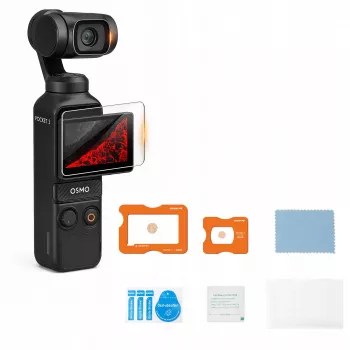 SUNNYLIFE sada ochrany displeje a objektivu s AR vrstvou pro DJI Osmo Pocket 3 - tvrzené sklo 9H