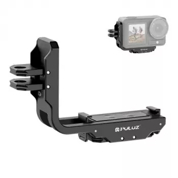 PULUZ PU768B klecová lišta pro DJI Osmo Action 5 Pro / 4, horizontální a vertikální