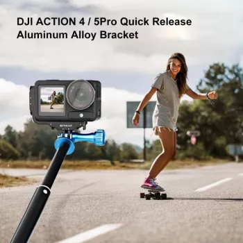 PULUZ PU768B klecová lišta pro DJI Osmo Action 5 Pro / 4, horizontální a vertikální