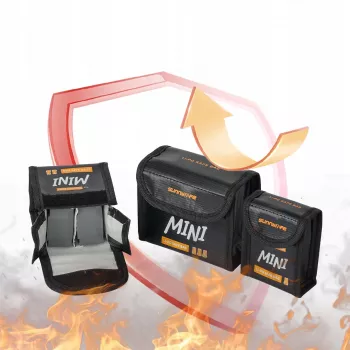 Ohnivzdorné pouzdro na baterie pro 3x baterie DJI Mini 5/4/3 Pro Mini 3, N5p-dc085-3 SUNNYLIFE