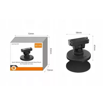 SUNNYLIFE magnetický rychloupínací držák se základnou 1/4 inch pro Insta360 GO Ultra / Dz-143-d