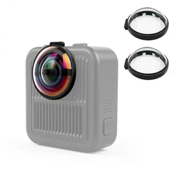 2x tvrzený ochranný kryt objektivu PULUZ pro GoPro Max 2 - černý rám