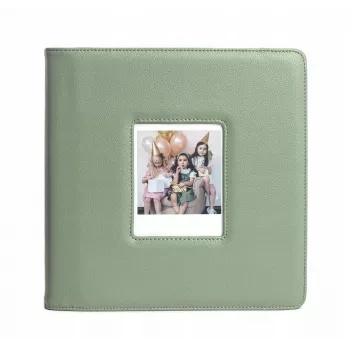 LOVEINSTANT fotoalbum na 288 fotografií, kompatibilní s Fuji Instax Wide 400/300, Polaroid 600/Now, zelené