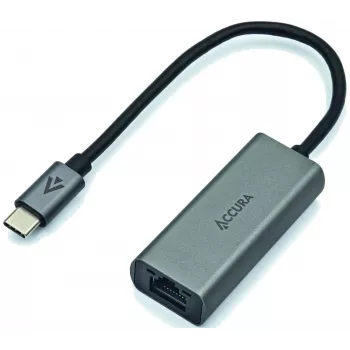 Adaptér ACCURA USB-C na RJ45 Gigabit Ethernet, Space Gray