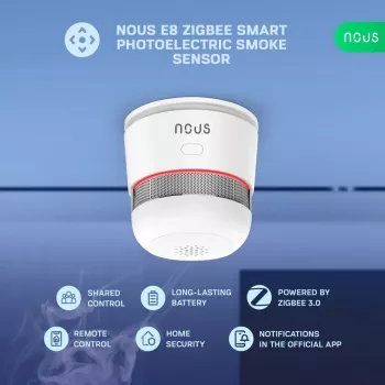 NOUS E8 ZigBee 3.0 chytrý detektor kouře