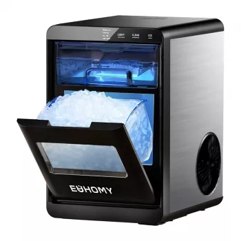EUHOMY IM017 výrobník ledových kostek 20kg (černý)