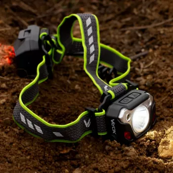 VAYOX VA0103 Rechargeable Headlamp, 1200 lm, SST40, Motion Sensor, Power Bank Function