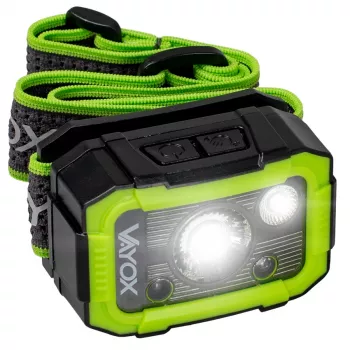 VAYOX VA0187 Rechargeable Headlamp, 750 lm, CREE + SMD, Motion Sensor, IP66