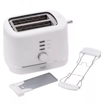 Adler AD 3224 bílý toustovač 750W 2 otvory