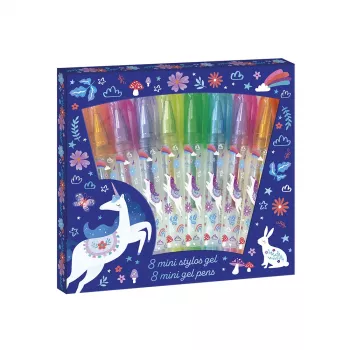 Janod Gel Pens Mini 8 barev Unicorns Dreamland 6+
