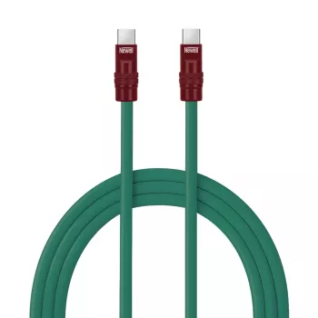 Newell USB-C na USB-C kabel 100W 2m silikonový zeleno-burgundský