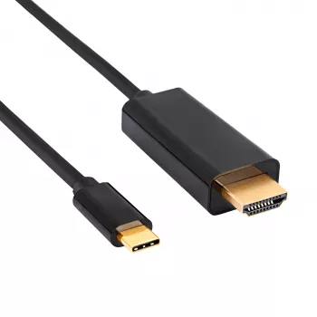 Akyga AK-AV-18 USB-C na HDMI kabel, 4K, 1,8 m, černý