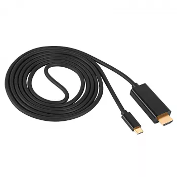 Akyga AK-AV-18 USB-C na HDMI kabel, 4K, 1,8 m, černý