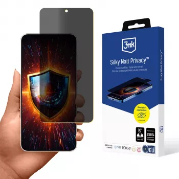 3MK Silky Matt Privacy – matná ochranná fólie proti sledování pro Samsung Galaxy S25 Edge