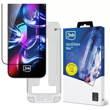 3mk HardGlass Max tvrzené sklo s aplikátorem pro iPhone Air (černé)