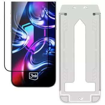 3mk HardGlass Max tvrzené sklo s aplikátorem pro iPhone Air (černé)