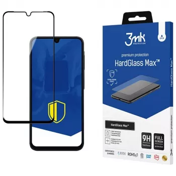 3MK HardGlass Max tvrzené sklo pro Samsung Galaxy A16 4G/5G / A17 4G/5G (černé)