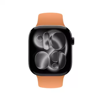 Crong Liquid Strap pro Apple Watch 38/40/41/42 mm (oranžový)