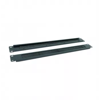 RACKTEL RL-ZASZP 1U kartáčový panel pro průchod kabelů do 19 inch racku, černý