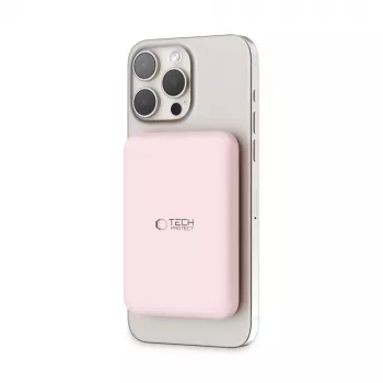 TECH-PROTECT PB10 LIFEMAG MagSafe powerbanka 5000mAh růžová